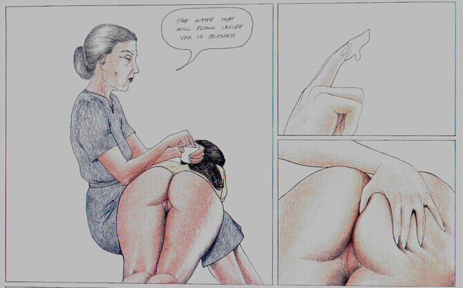 Erotic spanking bare ass